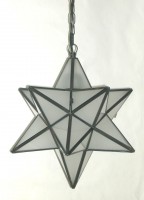 farol estrella 30x30 de cristal opal